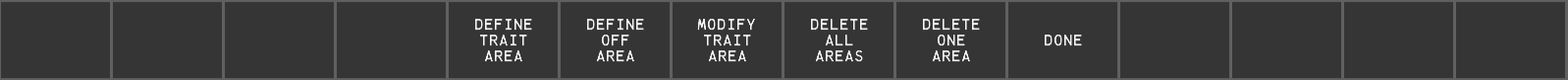 The Data Block Area DCB submenu