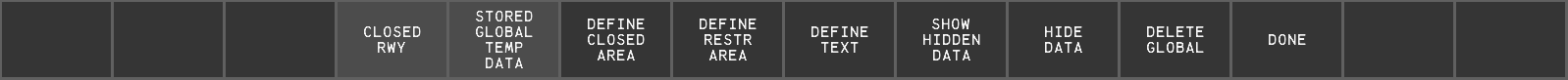 The Temporary Data DCB submenu