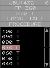 An Altitude Menu