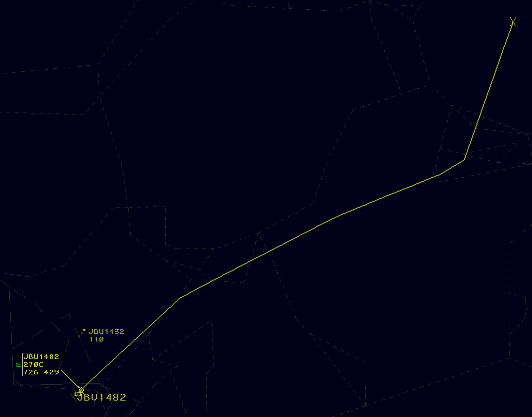 A route display