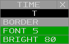 The Time View menu