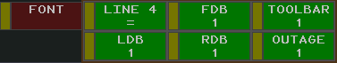 The Font Toolbar menu