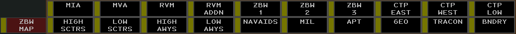 An example GeoMap Toolbar menu