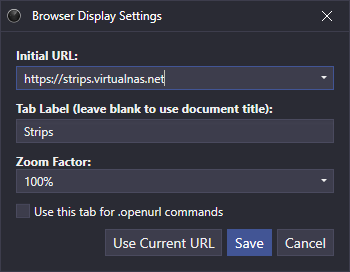 Browser Display Settings