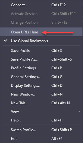 Hamburger Menu