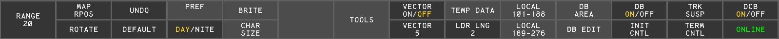 The Main DCB menu
