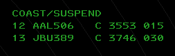 Coast/Suspend List