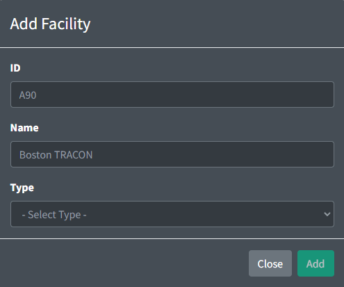 Adding a facility