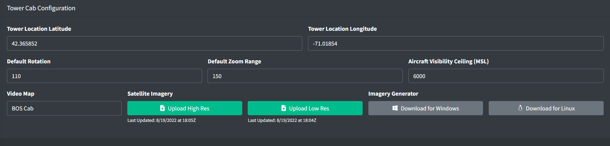 Tower Cab configuration