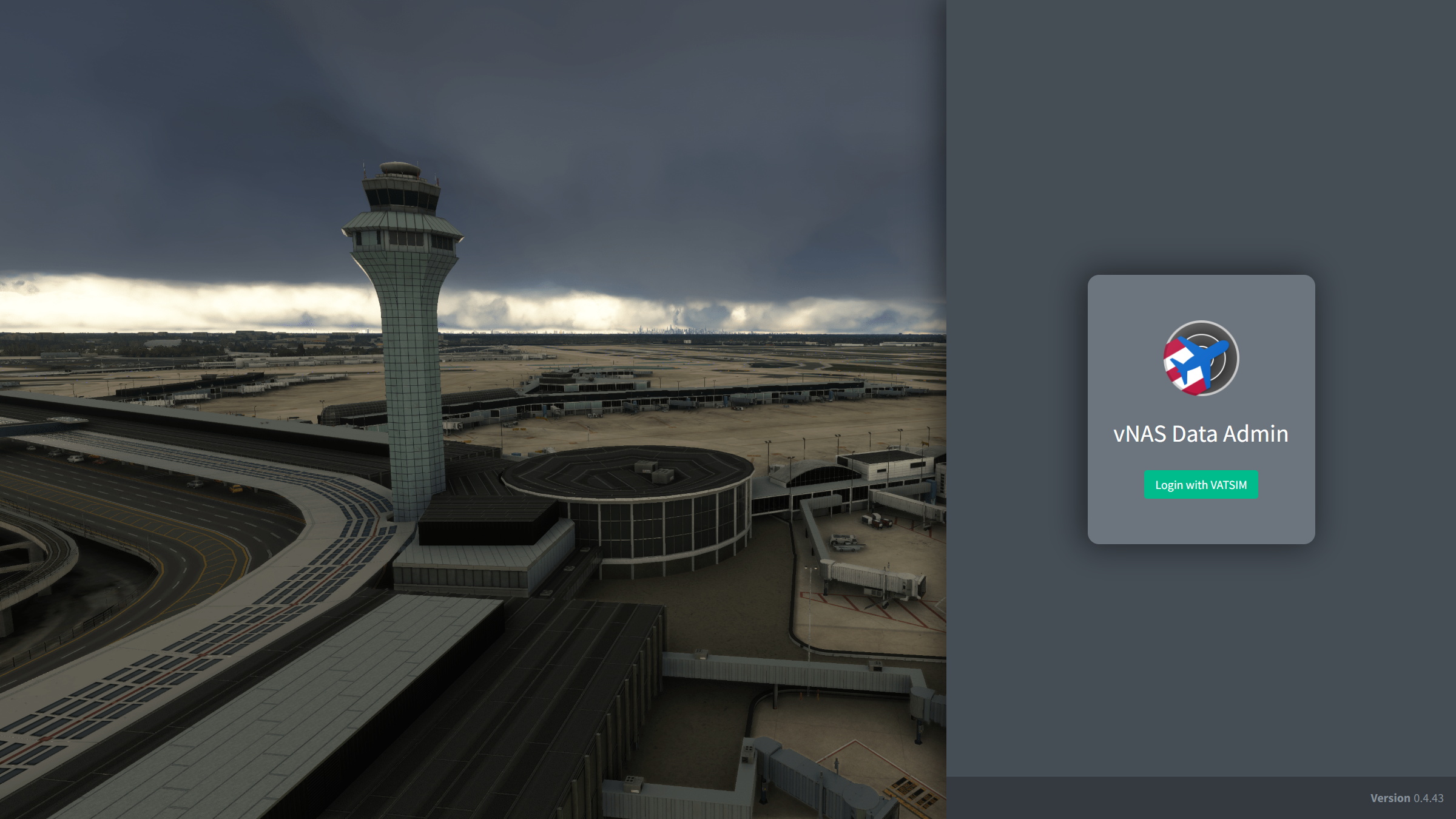 Login page