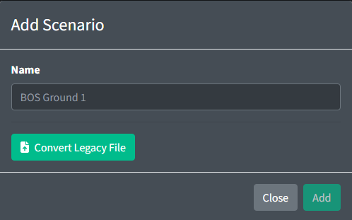 Adding a scenario