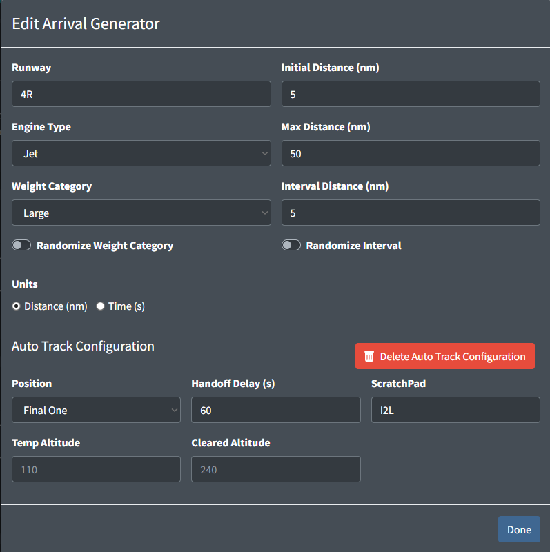 Edit Arrival Generator