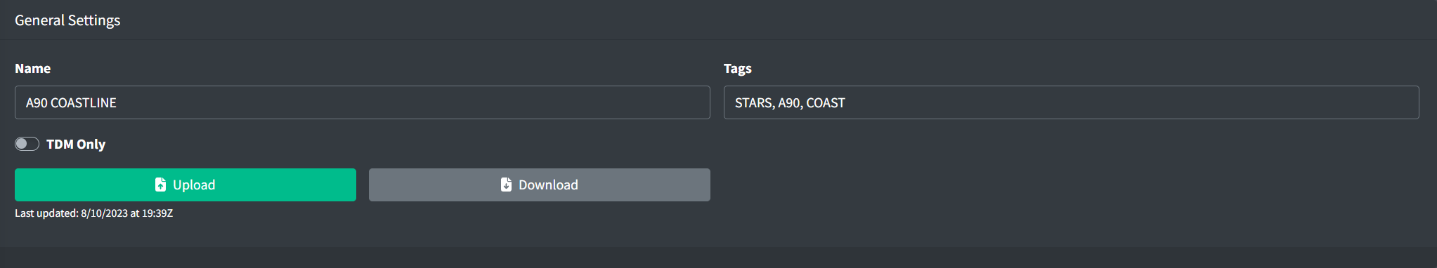 Video Map general settings