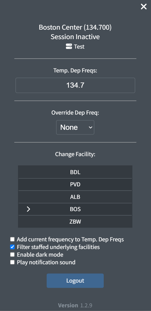 Adding temporary departure frequencies