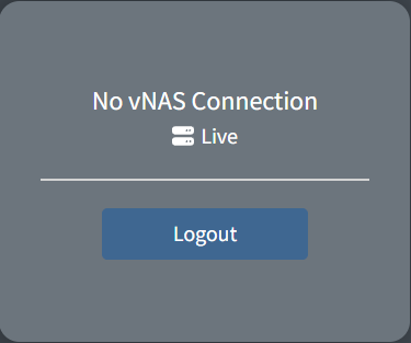 No vNAS connection