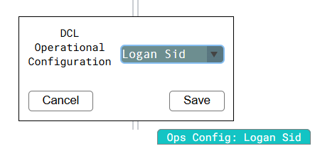 Operational Configuration Menu