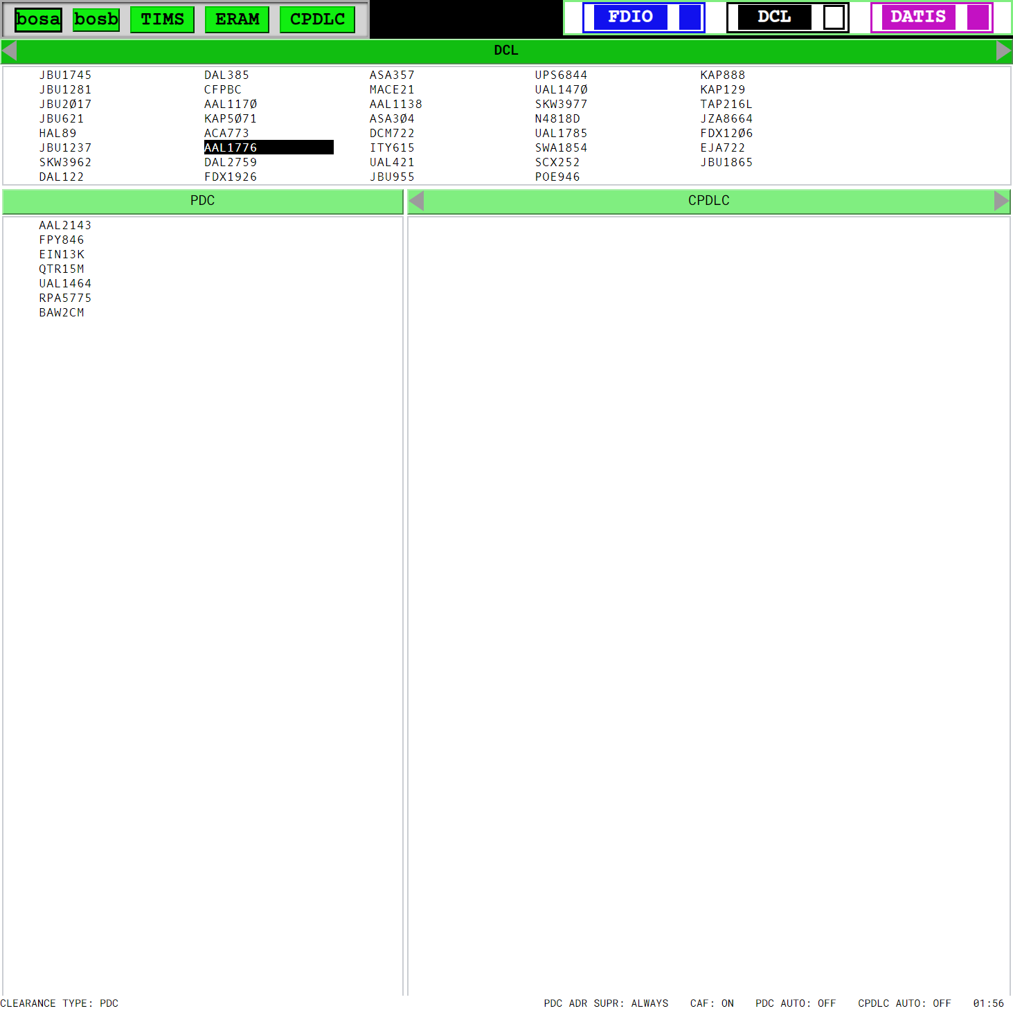 A vTDLS display